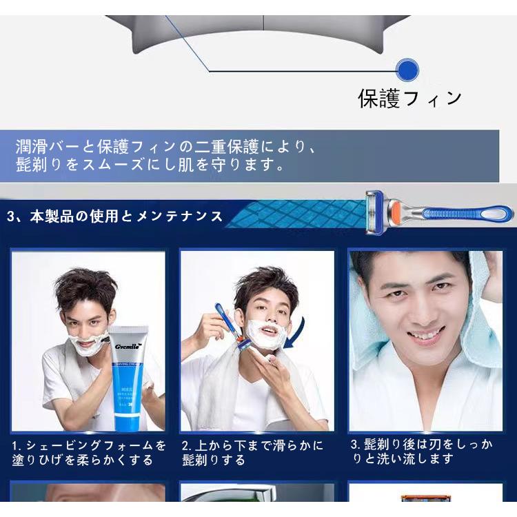 ジレット 互換品 替刃 プログライド フージョン 互換 セット 5枚刃 5+1