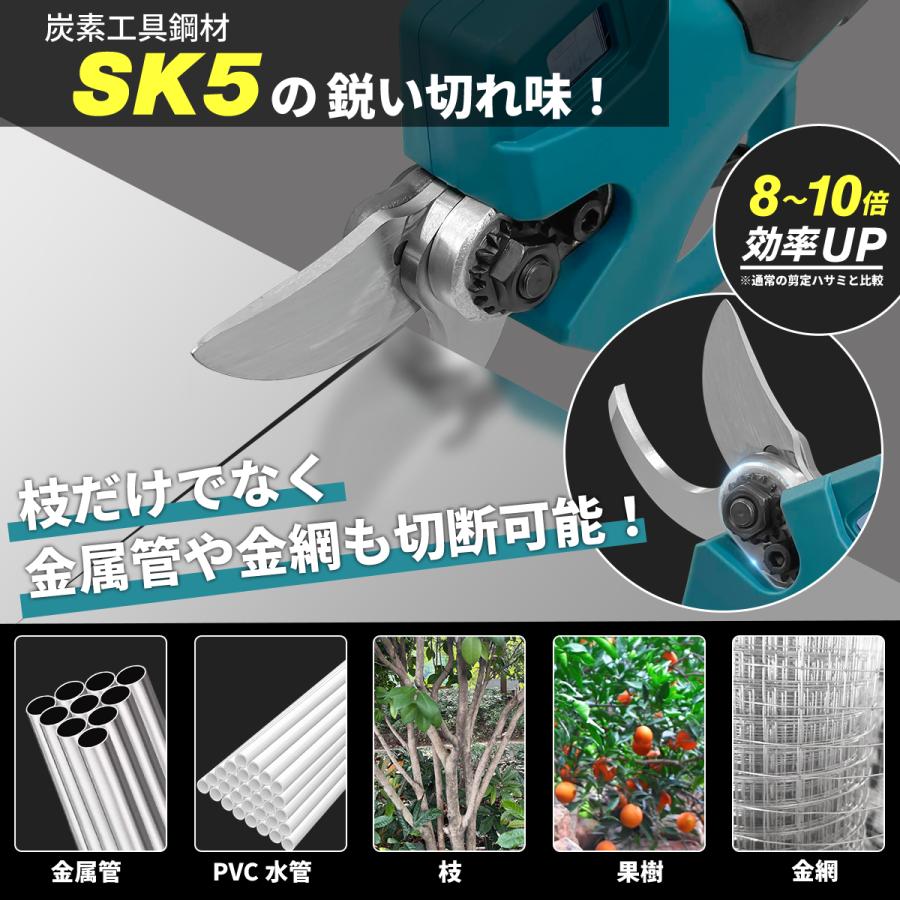 Longsafe 剪定バサミ 電動 充電式 コードレス はさみ ハサミ 軽量