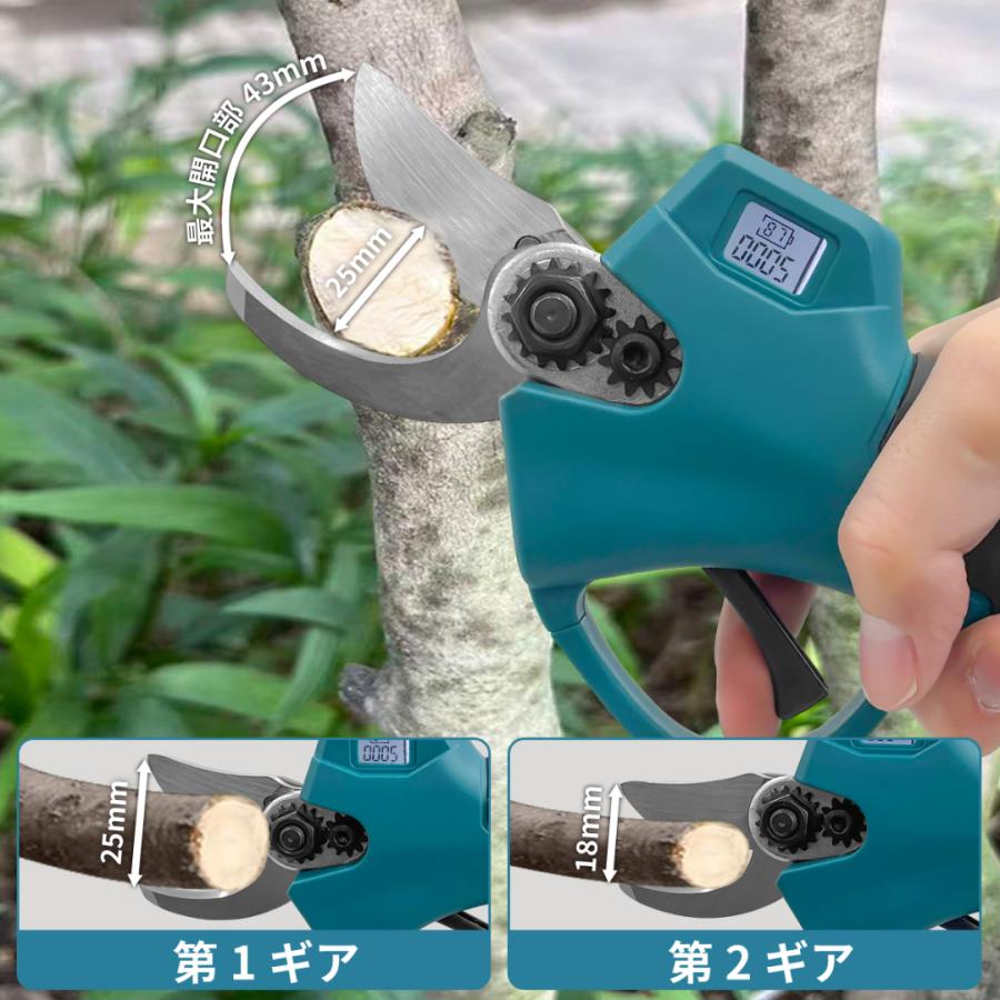 Longsafe 剪定バサミ 電動 充電式 コードレス はさみ ハサミ 軽量