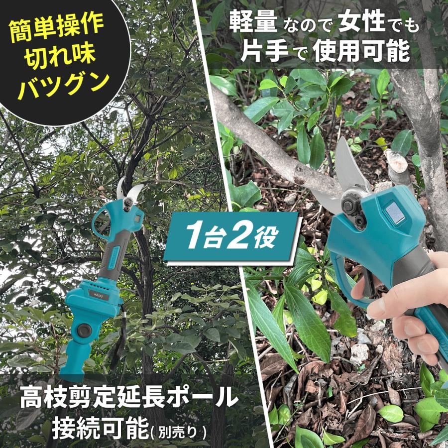 Longsafe 剪定バサミ 電動 充電式 コードレス はさみ ハサミ 軽量