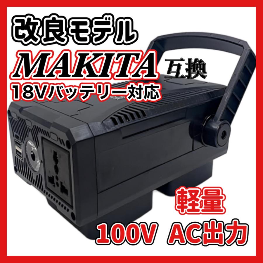 Longsafe マキタ 互換 充電式 インバーター ポータブル電源 Longsafe マキタ 互換 充電式 インバーター ポータブル電源