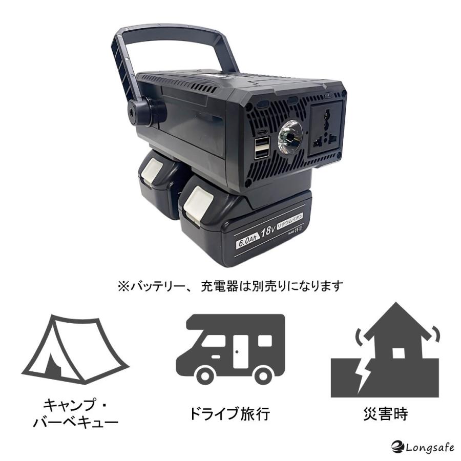 Longsafe マキタ 互換 充電式 インバーター ポータブル電源 Longsafe マキタ 互換 充電式 インバーター ポータブル電源