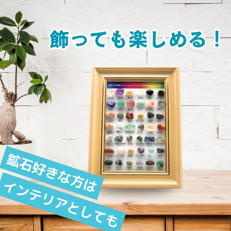 鉱石 鉱物 宝石 岩石 標本 42種セット 天然石 原石 図鑑 コレクション