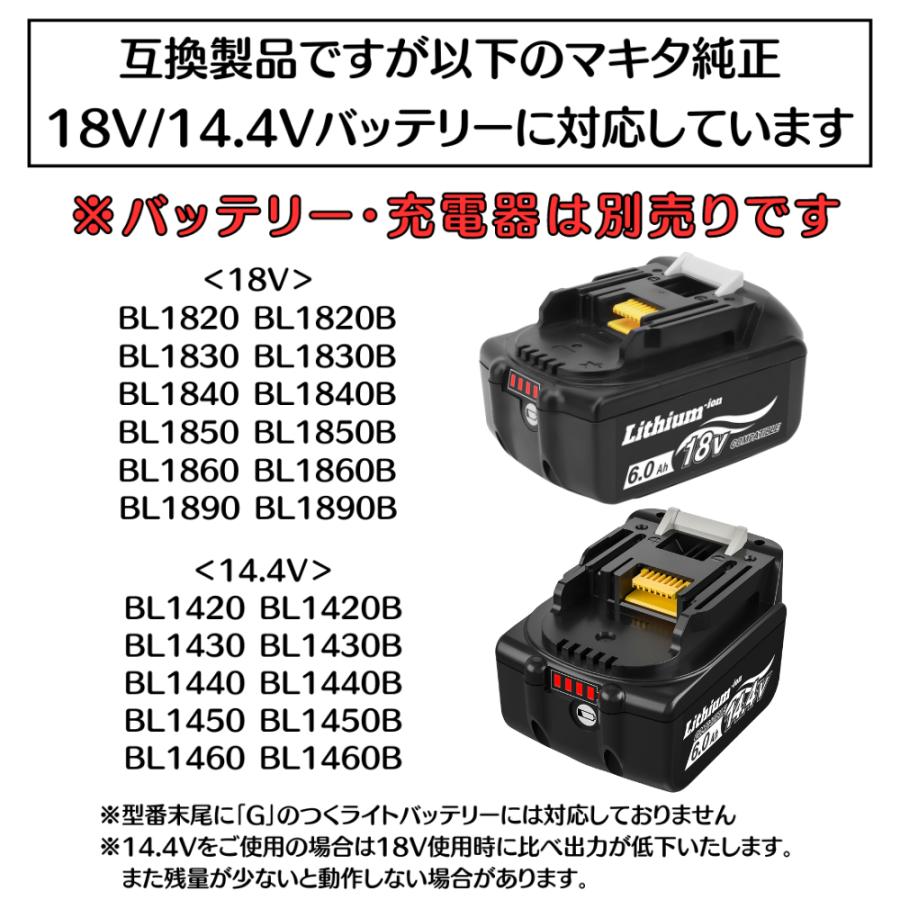 マキタ makita 互換 バッテリー BL1460B 14.4V 6.0Ah ハイパワー 電動 