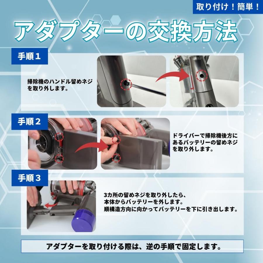 Dyson（ダイソン） 互換 Dyson V6 マキタ 変換 アダプター makita 18V
