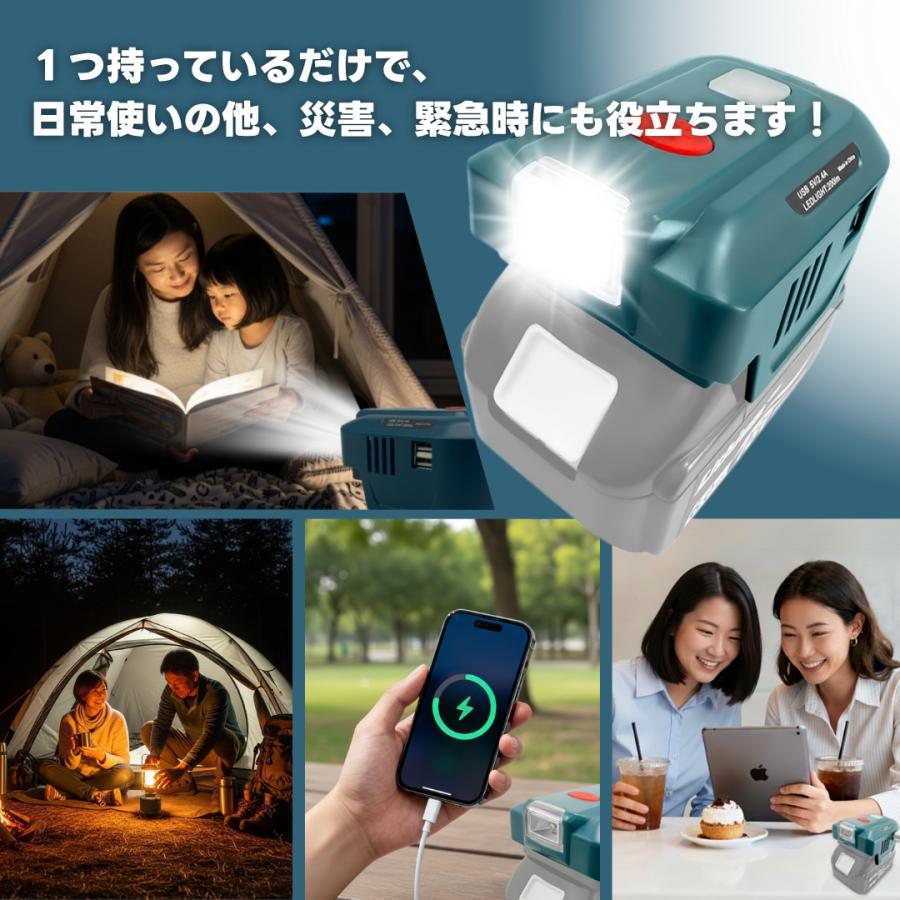 Longsafe インバーター 防災 ポータブル 電源 アダプター AC USB