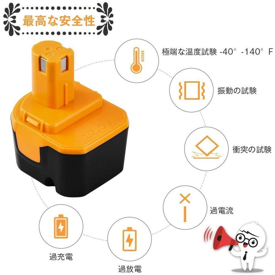 リョービ 互換品 ryobi バッテリー BID1230 12v 3.0Ah B-1203 B