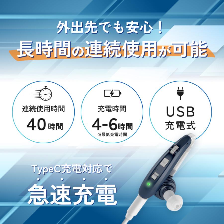 （訳あり）USB充電式 小さい耳穴集音器　補聴器　両耳セット　高音質 018415-1.jpg