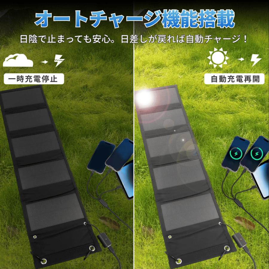 Longsafe ソーラーチャージャー ソーラー充電器 車 充電器 USB