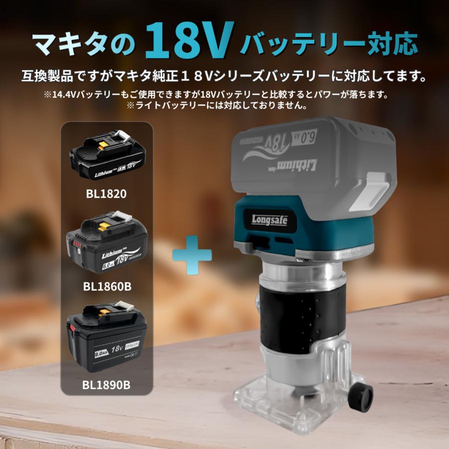 Longsafe トリマー 18V バッテリー 充電器 セット 工具 コードレス