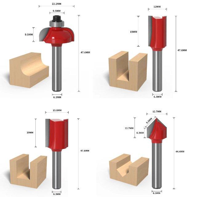 Longsafe マキタ 互換品トリマービット セット makita トリマー