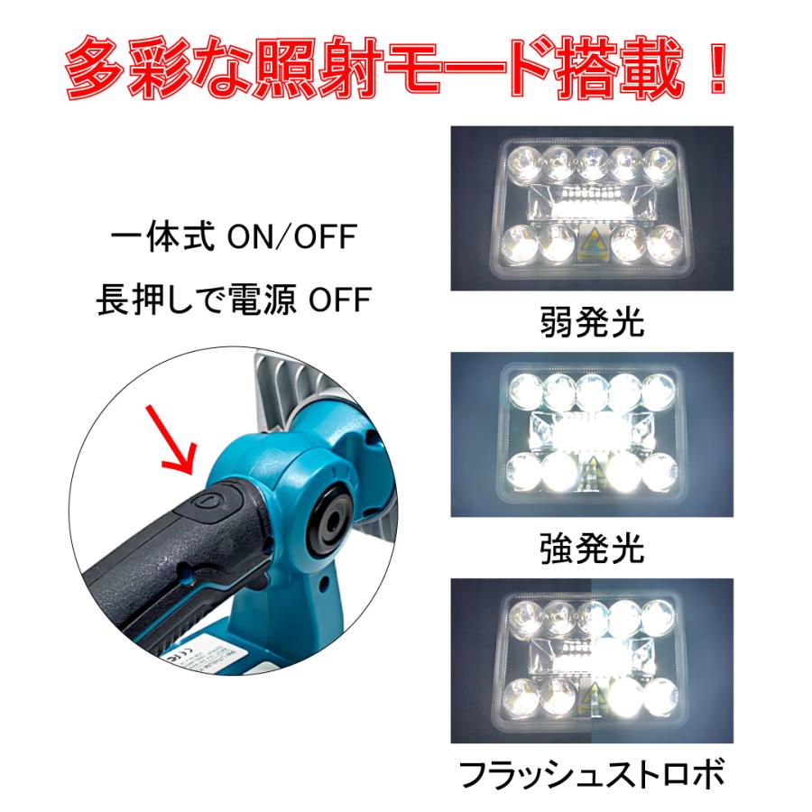 ワークライト 8インチ 作業灯 LED マキタ 互換 makita メカライト