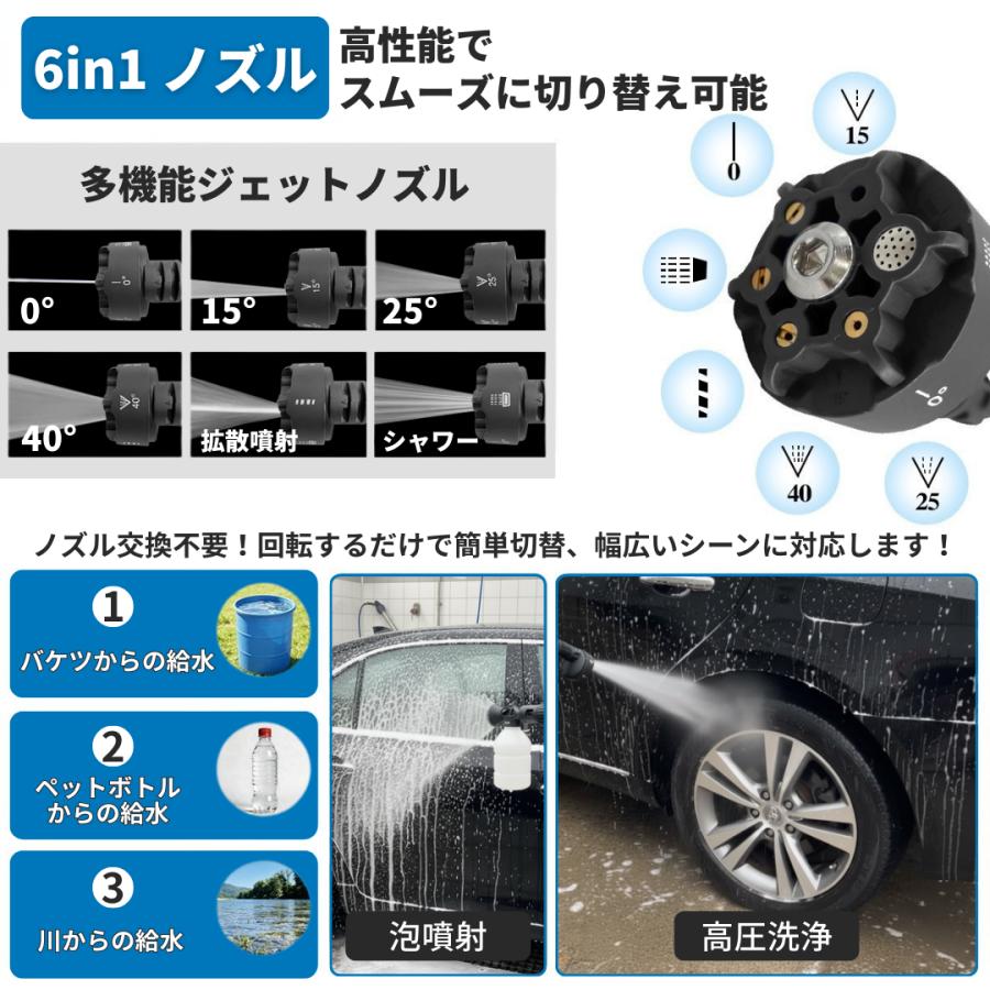 HAMA 充電器.洗浄器ケース付き 新品未使用 楽天市場】【バッテリー2個がお買い得】KAKA 高圧洗浄機 軽量