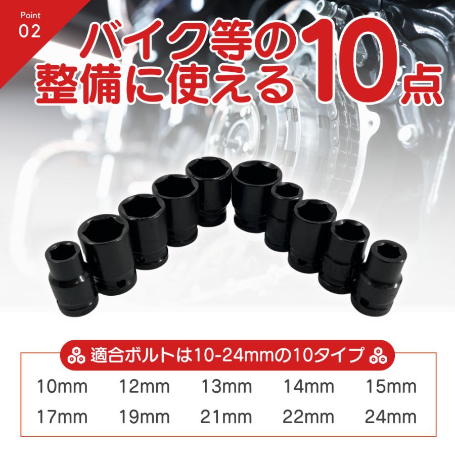 Longsafe インパクトレンチソケット 1/2インチ インパクトレンチ