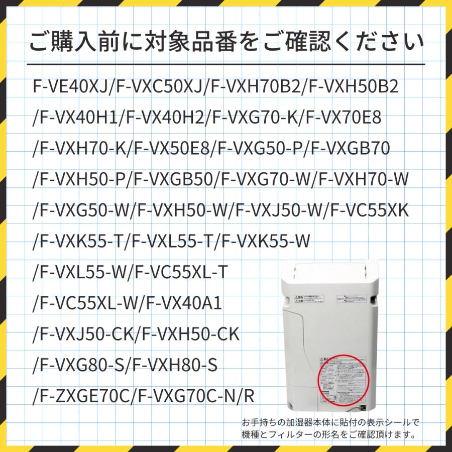 FE-ZGV08互換 フィルター 加湿空気清浄機 ポリエステル素材 洗浄可能 F