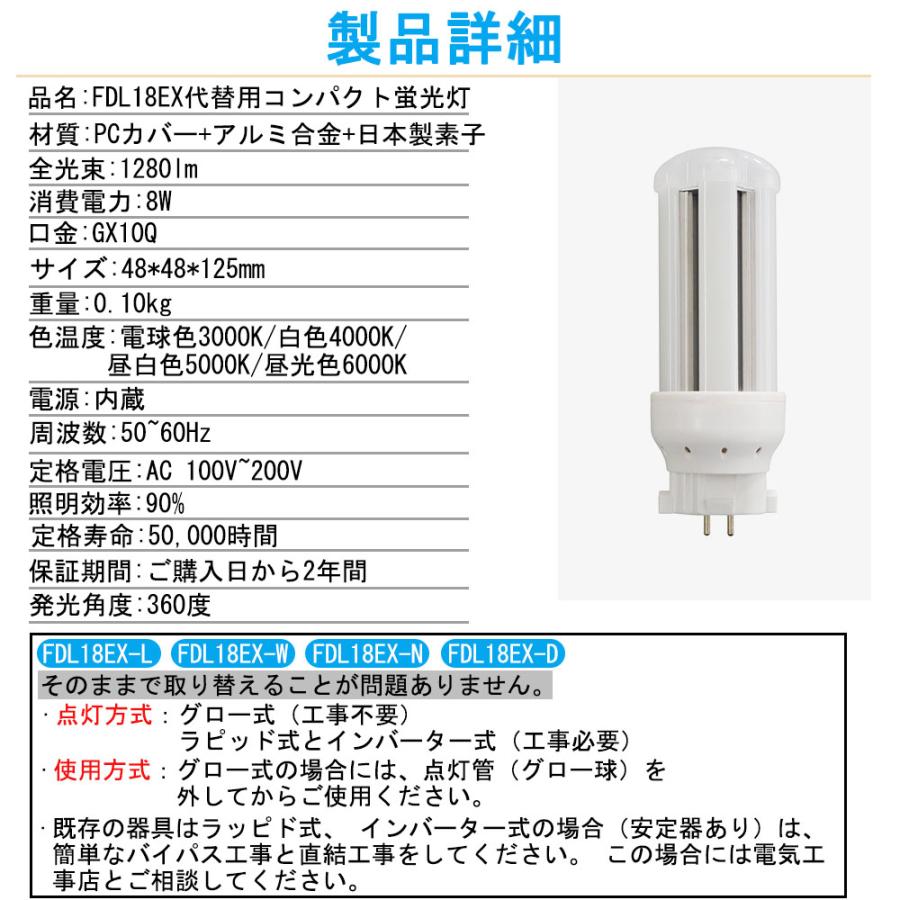 fdl18ex-w led化 蛍光灯 配線工事必要 3波長形白色 日立 三菱 fdl18ex-w led化 蛍光灯 配線工事必要 3波長形白色 日立 三菱