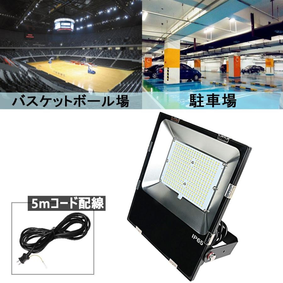 LED投光器 LEDライト 50Ｗ 8000lm 業務用LED投光器50W 作業灯 水銀灯1000W相当 屋外 ハイベイライト 看板灯 庭園灯工場 倉庫 LED投光機 IP65防水防塵 吊り下げ型｜nihon-koueki｜11