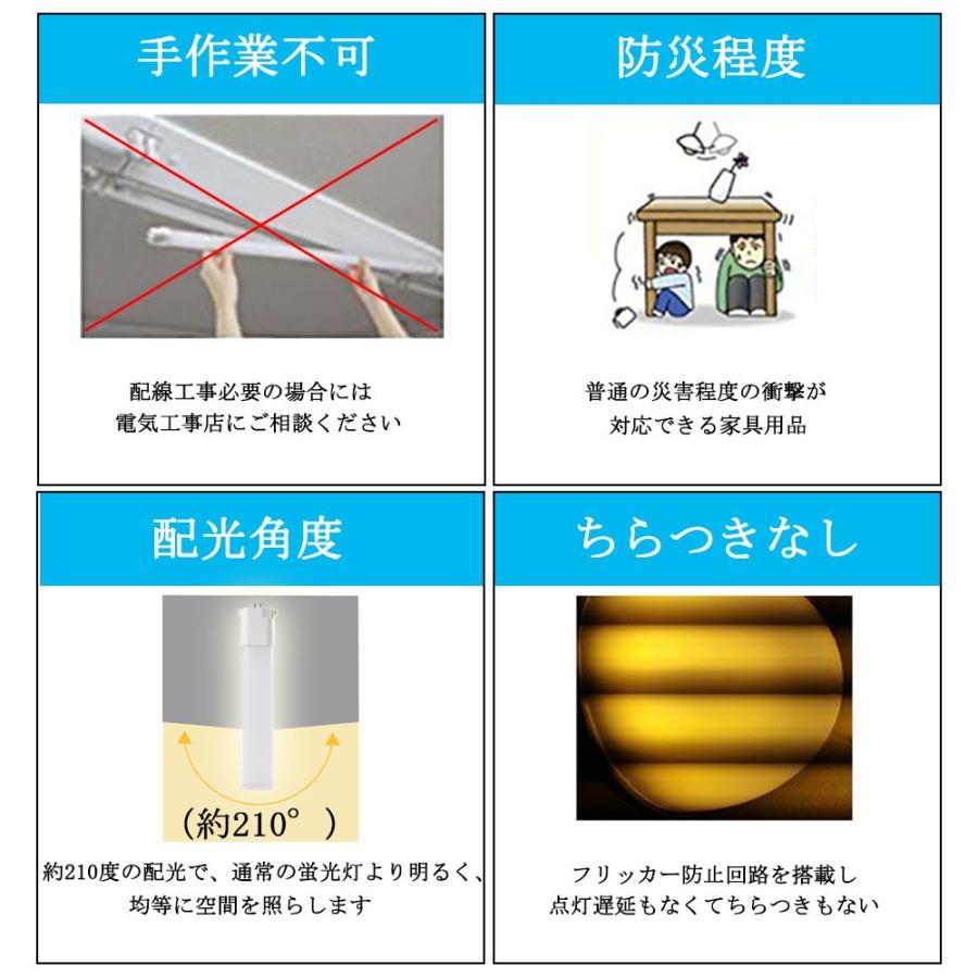 コンパクト蛍光灯 led化 fpl36 ledランプ ツイン蛍光灯 ledに交換 蛍光