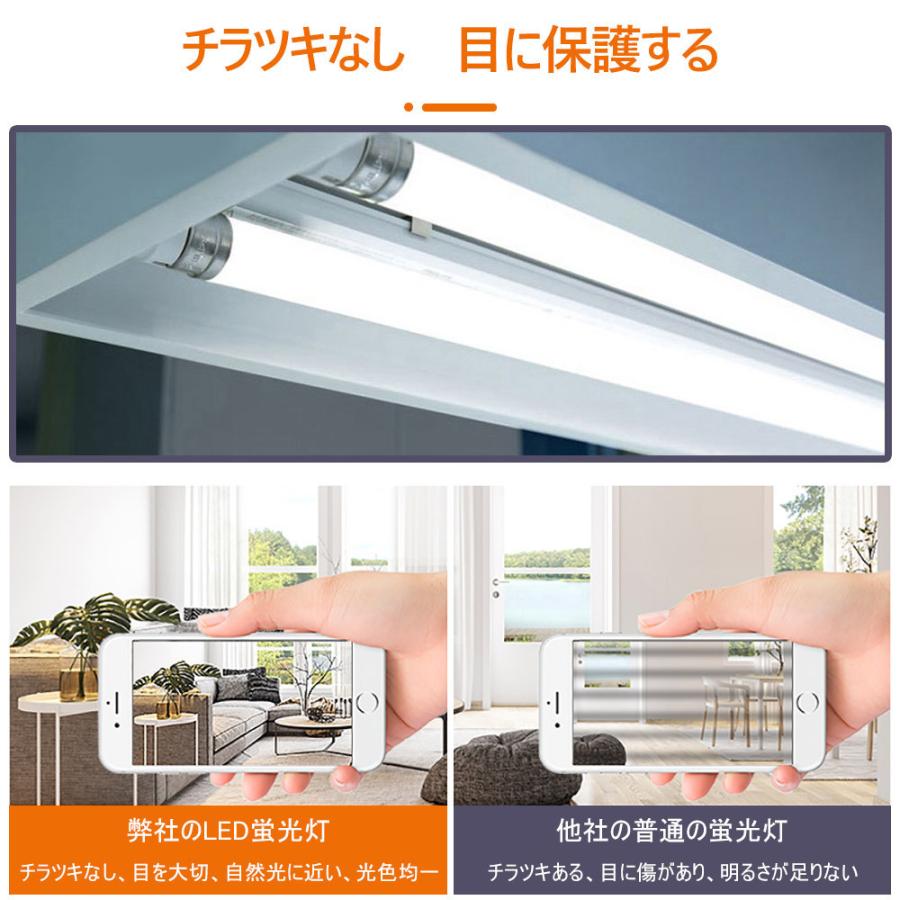 直管型LEDランプ 直管蛍光灯 蛍光灯LEDに変えるには 工事不要 G13口金  省エネ LEDライト LED蛍光管 40W形蛍光灯 工場用 高天井用LED照明 20W 3200lm 2年保証｜nihon-koueki｜09