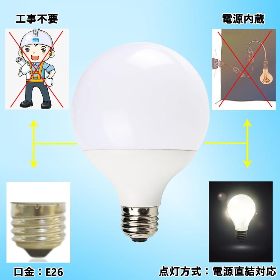 LED電球 60w相当 e26 口金 led蛍光灯 昼光色 消費電力10W 明るい 高