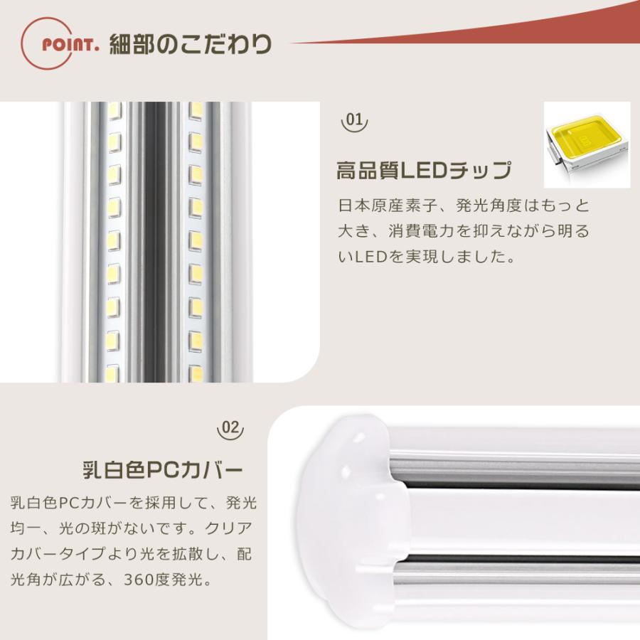 【8本セット】LEDツイン蛍光灯 FDL13形対応 FDL13EXL FDL13EXW FDL13EXN FDL13EXD 6W LEDコンパクト蛍光灯 LED蛍光灯 コンパクト GX10Q口金 1200LM 節電 1年保証の画像