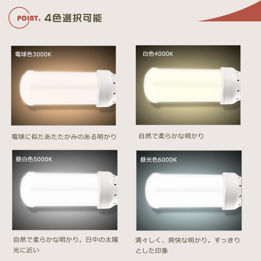 【8本セット】LEDコンパクト蛍光灯 FDL9形対応 FDL9EX-L FDL9EX-W FDL9EX-N FDL9EX-D 4W LEDツイン蛍光灯 LED蛍光灯 コンパクト GX10Q口金 800LM 省エネ 1年保証の画像