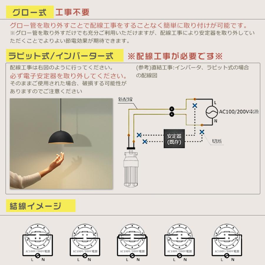 【8本セット】LEDコンパクト蛍光灯 FDL9形対応 FDL9EX-L FDL9EX-W FDL9EX-N FDL9EX-D 4W LEDツイン蛍光灯 LED蛍光灯 コンパクト GX10Q口金 800LM 省エネ 1年保証の画像