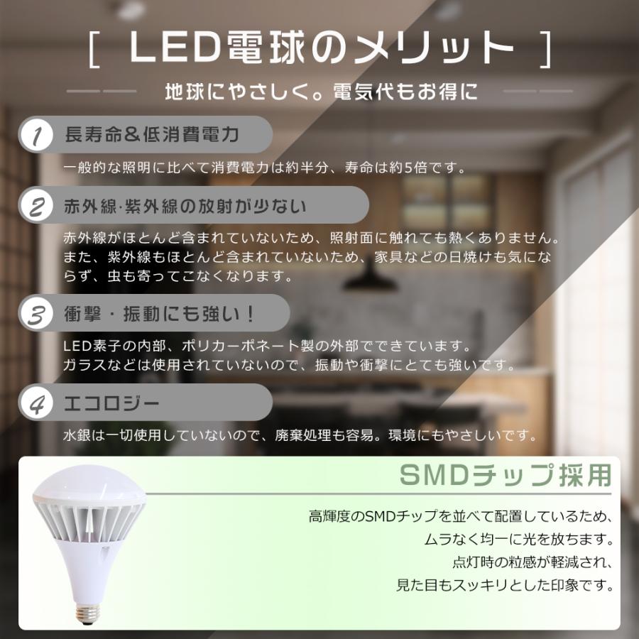 6個セット LEDバラストレス水銀灯 E26 PAR38 350W水銀灯相当 35W 超爆光7000LM ビーム電球 バラストレス水銀ランプ LED高天井器具 IP65防水 看板照明 140°広角の画像