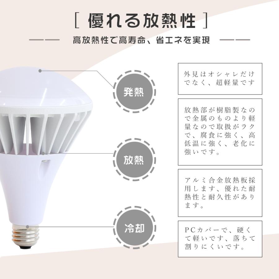 6個セット LEDバラストレス水銀灯 E26 PAR38 350W水銀灯相当 35W 超爆光7000LM ビーム電球 バラストレス水銀ランプ LED高天井器具 IP65防水 看板照明 140°広角の画像
