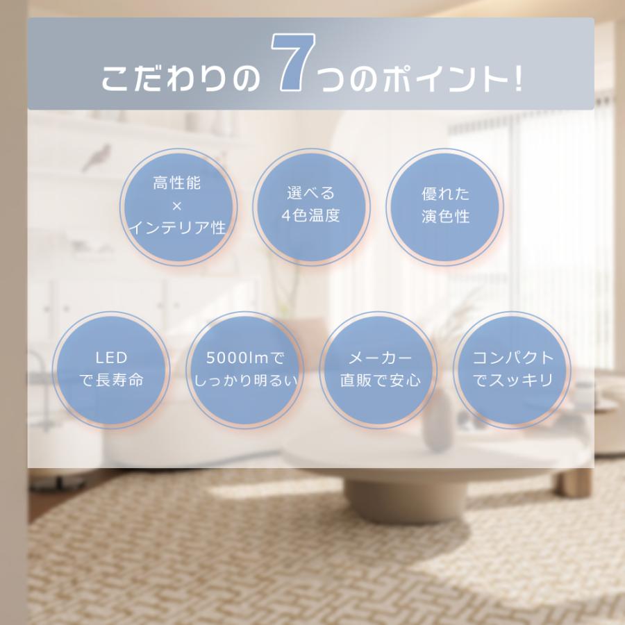 2個セット】2年保証 LEDシーリングライト 6畳 8畳 25W 5000lm 小型 LED