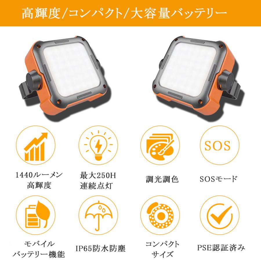 LED ランタン キャンプランタン 超高輝度 1440ルーメン 250時間連続