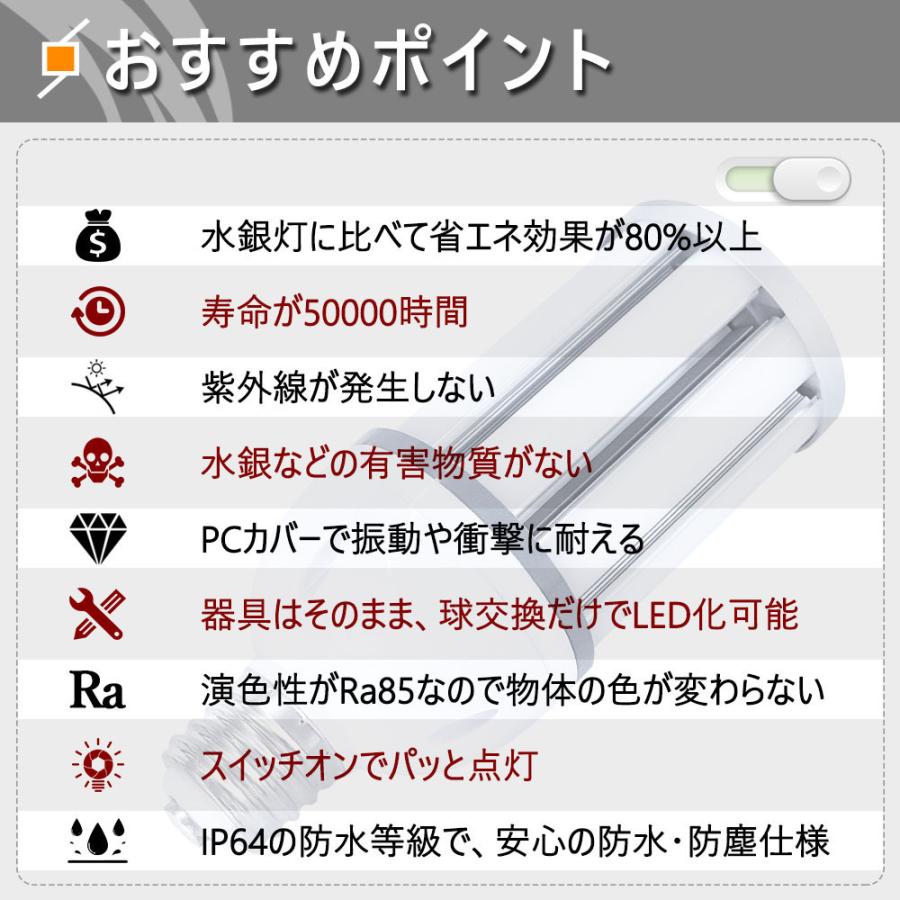 LED水銀ランプ コーンライト 水銀灯300w led 38W 相当 E26口金 水銀灯