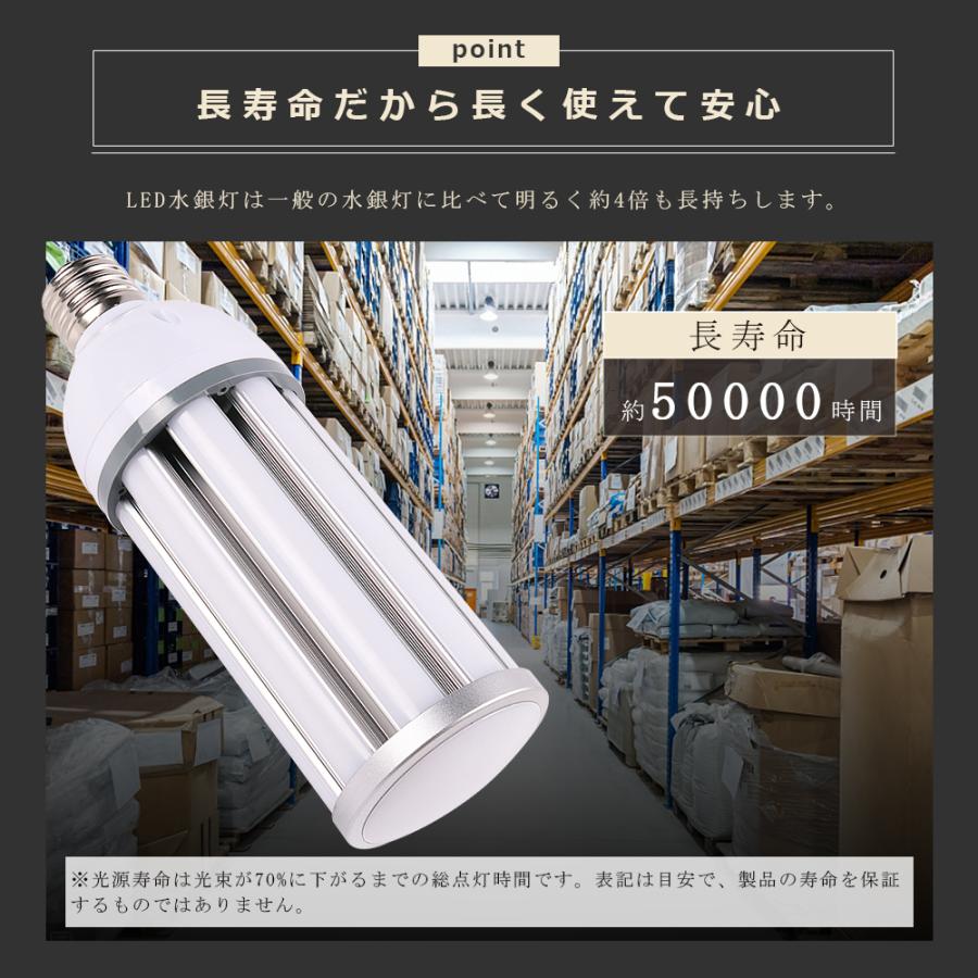 LED水銀灯 400W水銀灯相当 E39 消費電力60W 超高輝度12000lm IP64 防水
