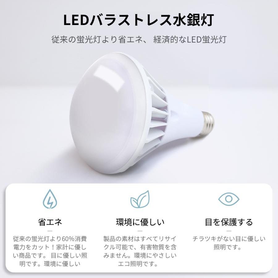 LED水銀灯 バラストレス水銀灯 300W 相当 5600lm 35W E26 led 電球