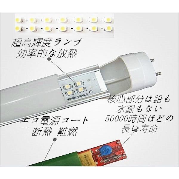 60本 全工事不要 LED蛍光灯 40W形 直管 グロー式 ラピッド式