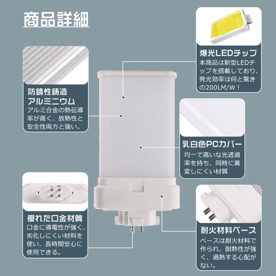 コンパクト形蛍光ランプ ツイン LED変換 GX10Q通用口金 省エネ9W 超高