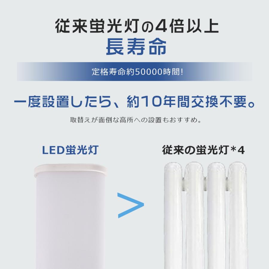 LEDツイン蛍光灯 FML27形 口金GX10q全対応 消費電力12W 超高輝度2400LM