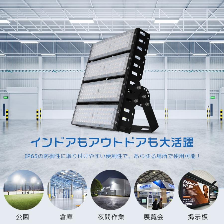 LED 投光器 超高輝度 200W 40000LM ワークライト 屋外 防水 LED作業灯