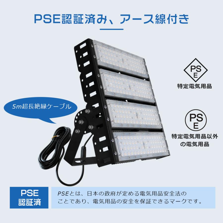 超高輝度40000lm高天井用LED照明200W屋内屋外兼用 (昼白色) LED 投光器 超高輝度 200W 40000LM ワークライト 屋外 防水 LED作業灯