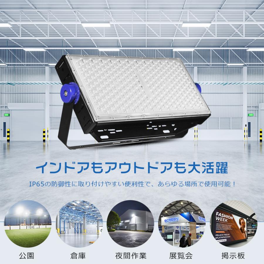 LED投光器 超高輝度 400W 水銀灯4000W相当 80000LM 昼白色 5000K LED
