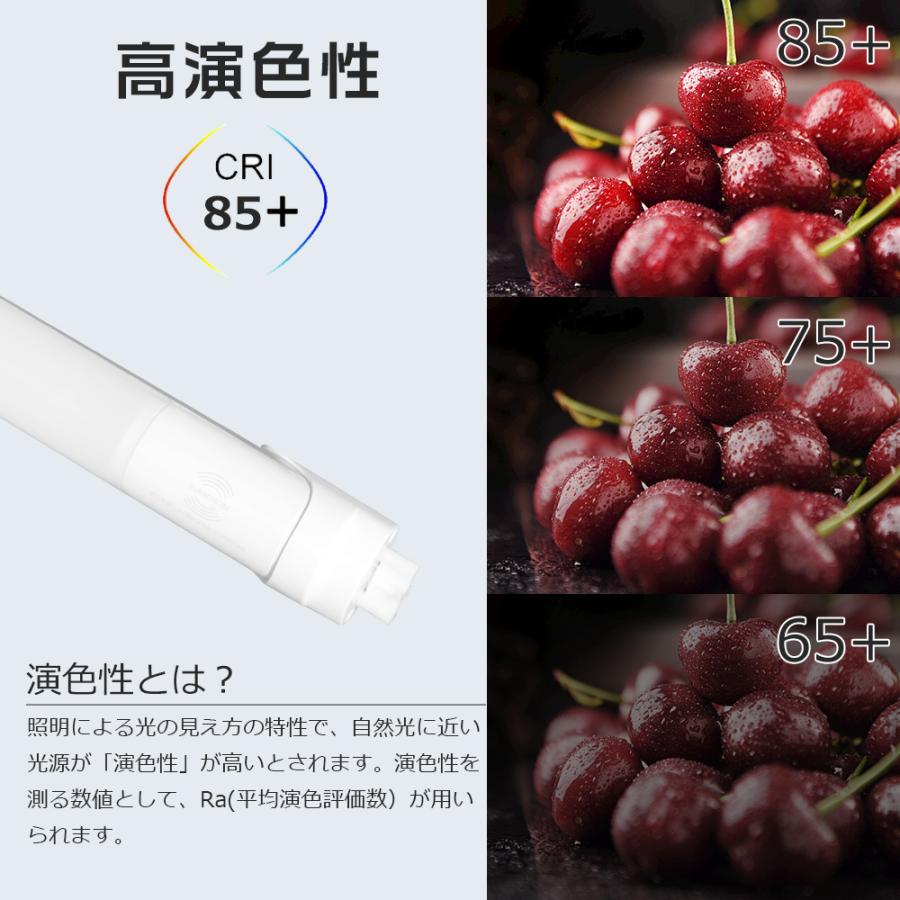 直管LED蛍光灯 20形 580mm 高感度人感センサー搭載 自動ON/OFF 高輝度