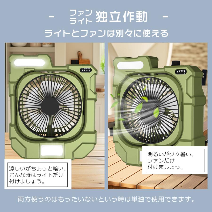 LEDライト＆パワー送風／サーキュレーター ライト 小型スタンド 吊下げ