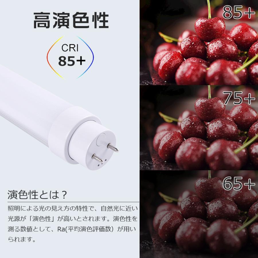 40本セット】全工事不要 直管型LED蛍光灯 15形 8W 1600LM 436mm 直管