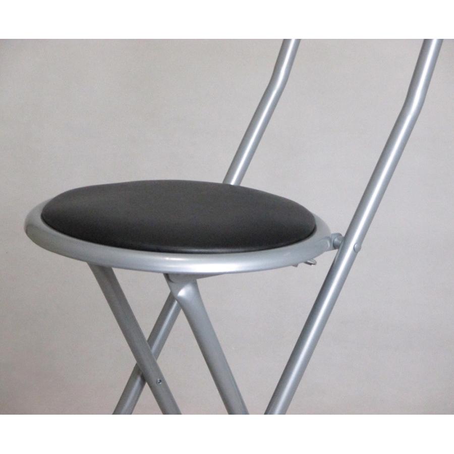 6脚セット 送料無料 折りたたみ カウンターチェア 背もたれ付 パイプ椅子 座面高61 5cm ホームチェア バーチェア ハイチェア ブラック シルバーat 0335 6 At 0335 6 日本アウトレットマート 通販 Yahoo ショッピング