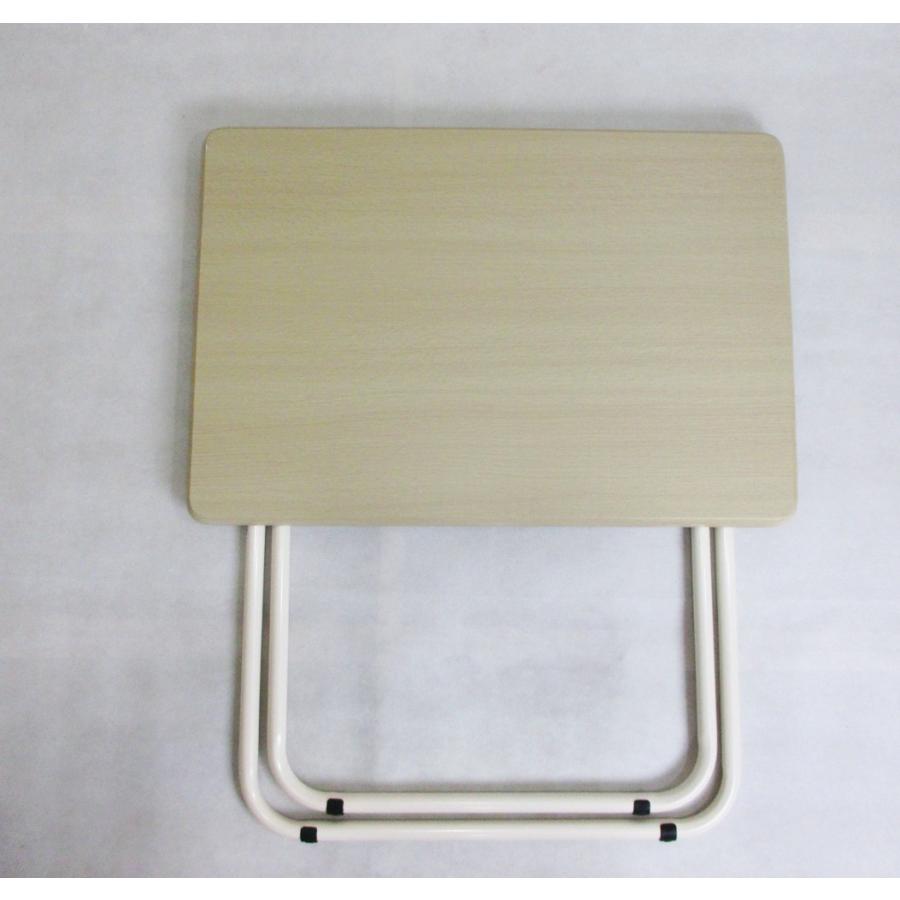 ハイテーブル 折りたたみ サイドテーブル 簡易テーブル 太脚パイプ 大きめ ナチュラル ホワイト 75 51 71 丈夫 コンパクト Aｔ 051 At 051 日本アウトレットマート 通販 Yahoo ショッピング