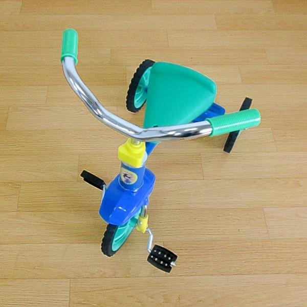 三輪車 日本製 乗用玩具 子ども用自転車 幼児 カラフル シンプル 青 ブルー 日本製 aｔ-081-ｂｌ｜nihon-outlet｜05