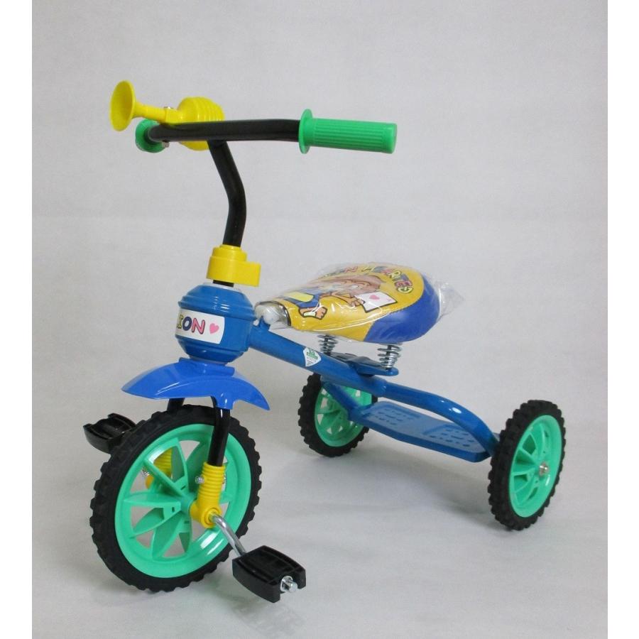 ブルーイ　幼児用三輪車 三輪車 豆ダッシュ ちょっと大きめ 人気のライオン柄 幼児 青 ブルー