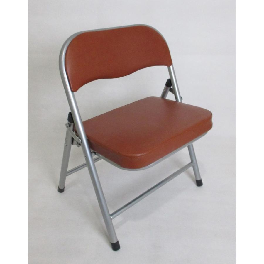 ミニローチェア ワイド 背付き 折りたたみパイプ椅子 ちびチェアー 子供椅子 高座椅子 座面広め 座面厚み5cm ブラウン 茶 At 1800 At 1800 日本アウトレットマート 通販 Yahoo ショッピング