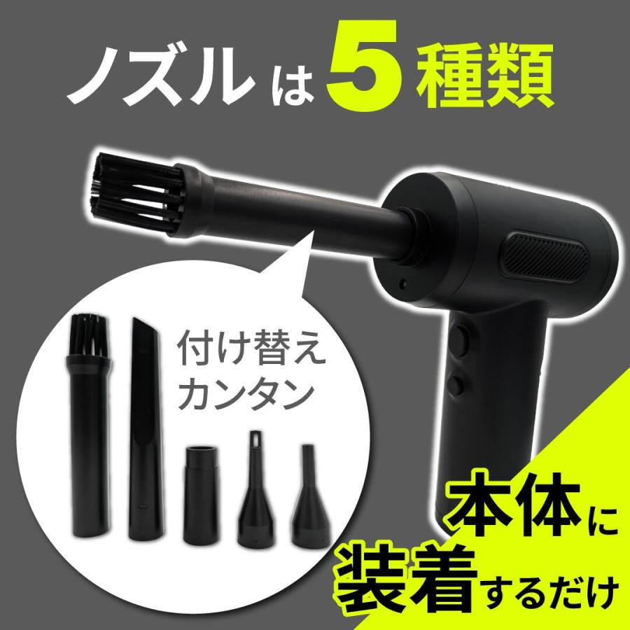Longsafe ブロワー 充電式 エアダスター 小型 電動 風量3段階 充電式