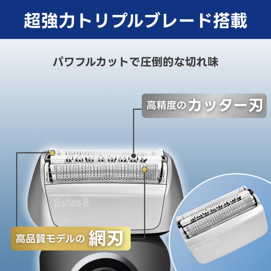 B290-21 Braun S8 wet&dry 電気シェーバー　コード欠品 Longsafe ブラウン 互換品 シリーズ8 シリーズ8用 互換 替刃 電気